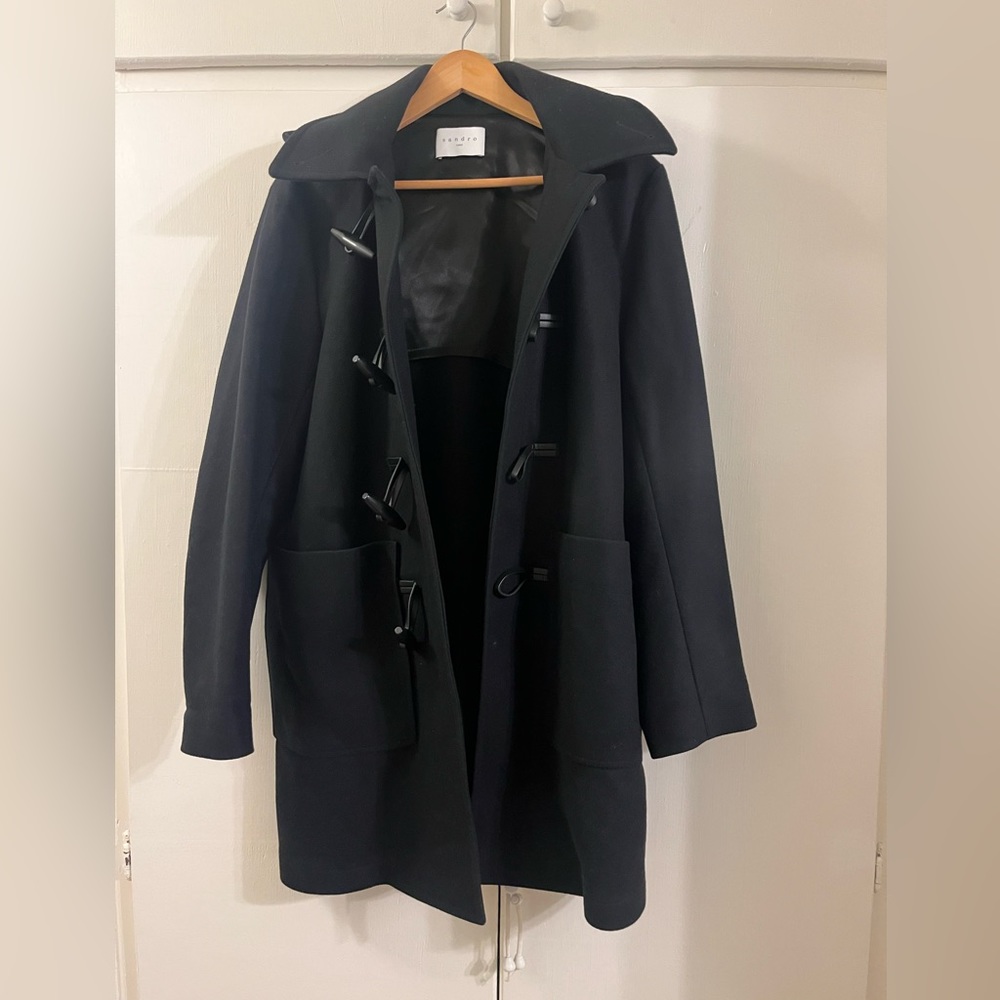 Sandro Paris Toggle wool trench